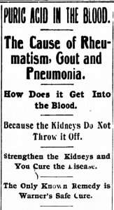 Warner's Safe Cure - The Hamilton Journal News - 15 Mar 1895