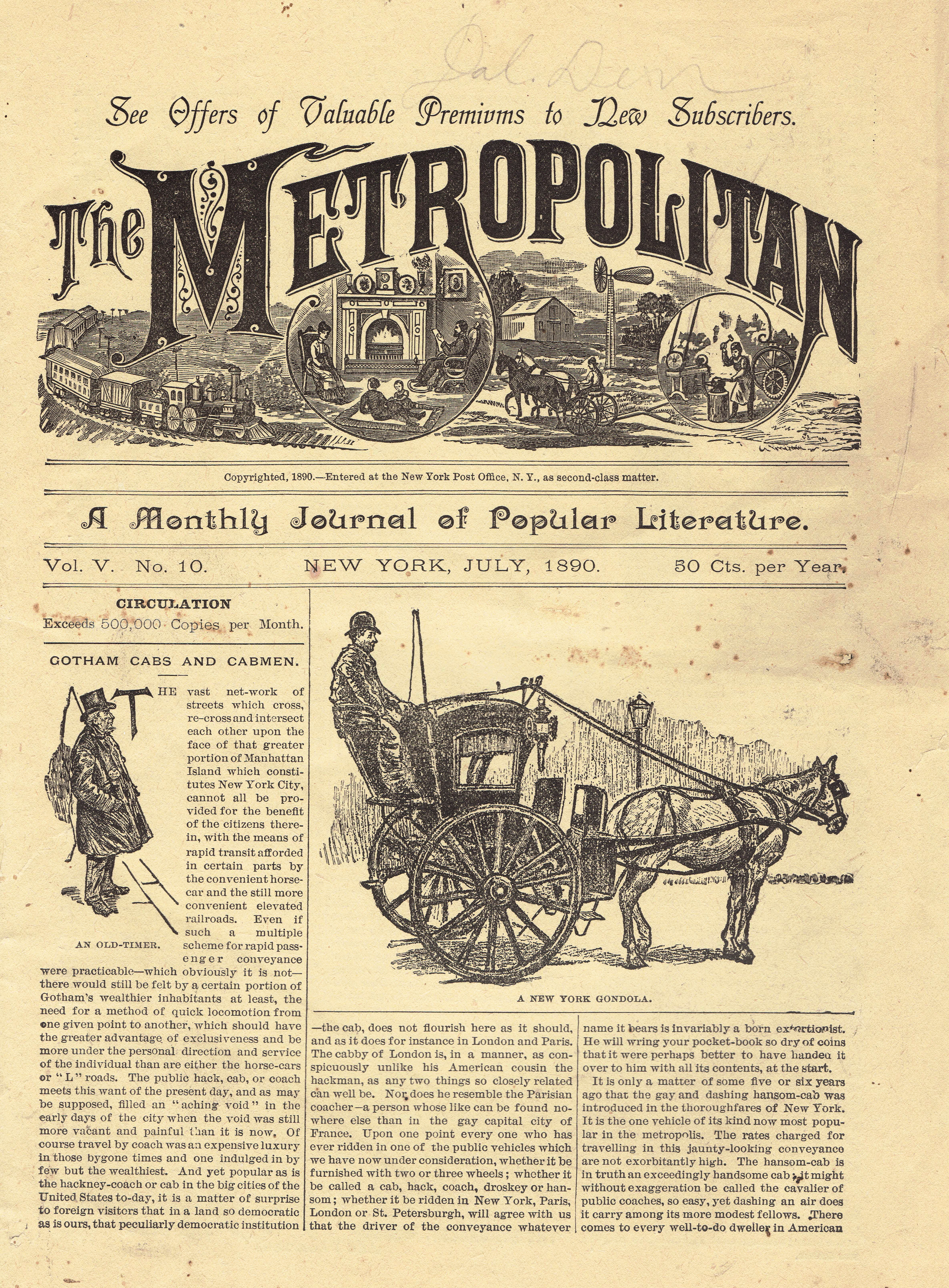The Metropolitan (July 1890)